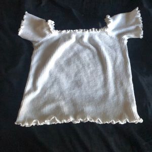 Crop top off the shoulder